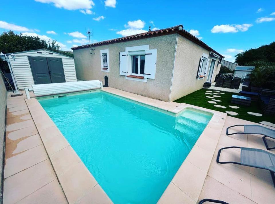 La Villa de l'Olivier piscine privée et parking Carcasona Exterior foto