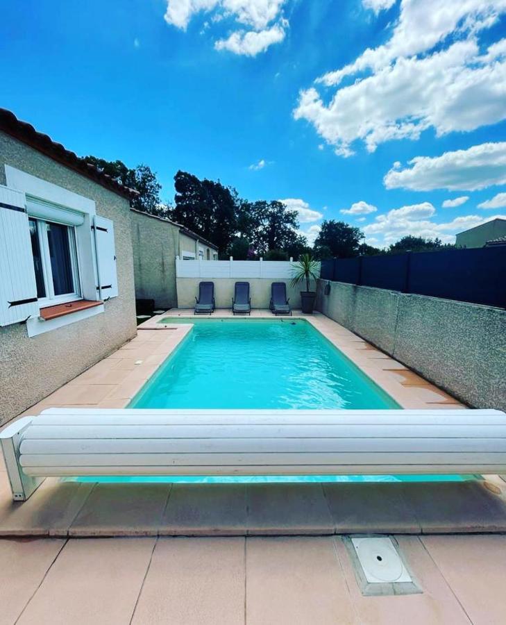 La Villa de l'Olivier piscine privée et parking Carcasona Exterior foto