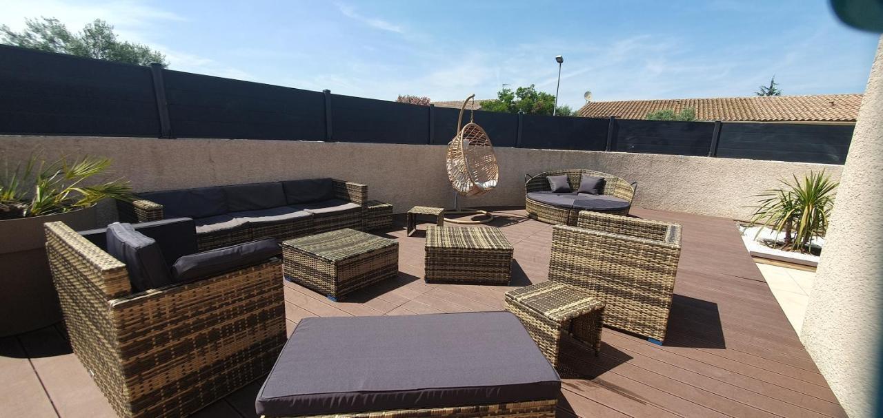 La Villa de l'Olivier piscine privée et parking Carcasona Exterior foto